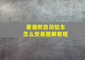 蒙迪欧自动驻车怎么安装图解教程