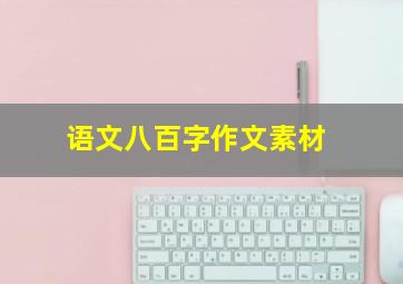 语文八百字作文素材