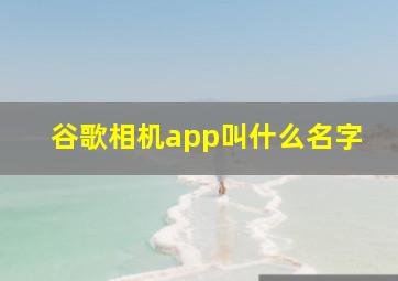 谷歌相机app叫什么名字