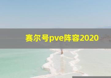 赛尔号pve阵容2020