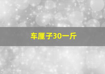 车厘子30一斤