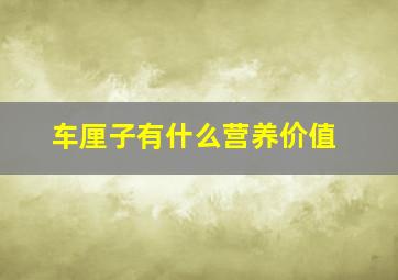 车厘子有什么营养价值