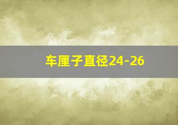 车厘子直径24-26