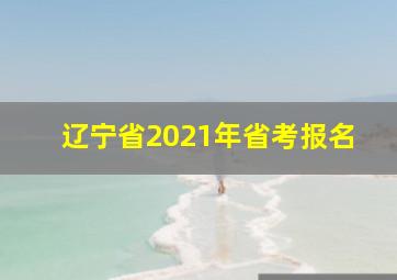 辽宁省2021年省考报名