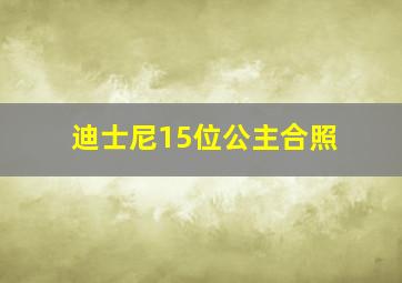 迪士尼15位公主合照