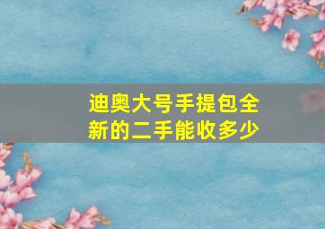 迪奥大号手提包全新的二手能收多少