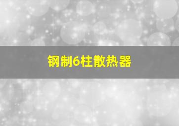 钢制6柱散热器