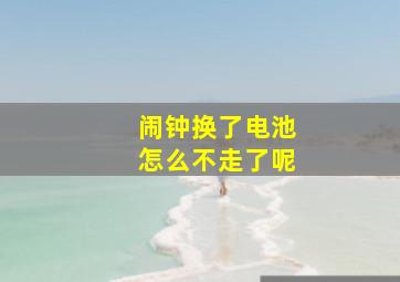 闹钟换了电池怎么不走了呢