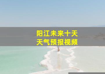 阳江未来十天天气预报视频