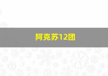 阿克苏12团