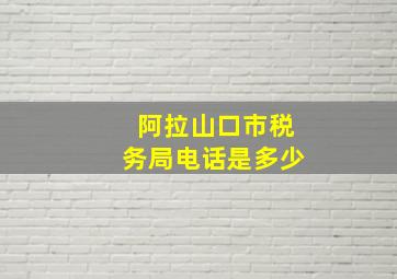 阿拉山口市税务局电话是多少