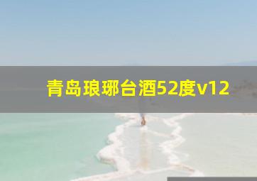 青岛琅琊台酒52度v12