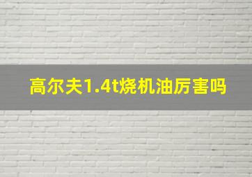 高尔夫1.4t烧机油厉害吗