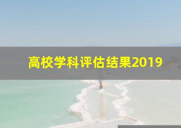 高校学科评估结果2019