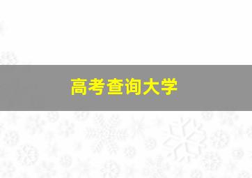 高考查询大学