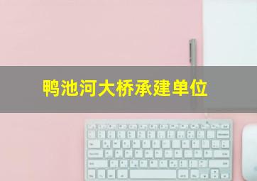 鸭池河大桥承建单位