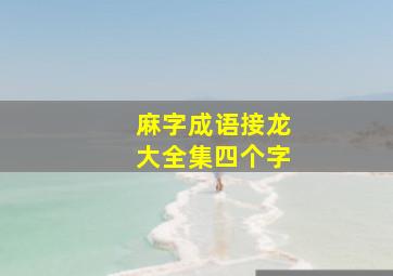 麻字成语接龙大全集四个字